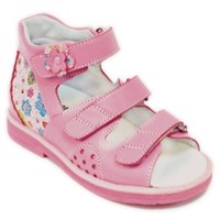43397-4 (розовый с цветами) - детская ортопедическая профилактическая обувь Orthoboom