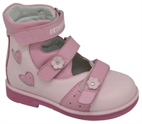 Детская ортопедическая обувь с высоким берцем Orthoboom 81597-32 (розовый)