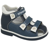 Детская ортопедическая профилактическая обувь Orthoboom 47387-9 (синий-белый)
