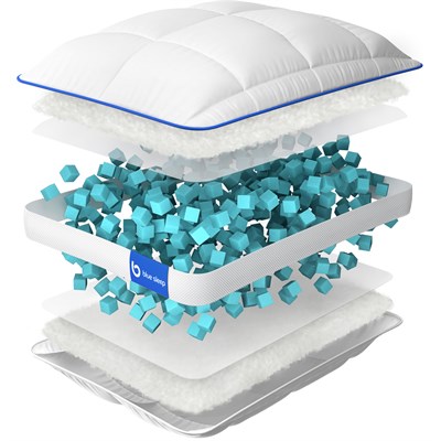 Blue Sleep Hybrid Cube (60x40x20 см) - Ортопедическая подушка регулируемая с микрокубиками - фото 11887