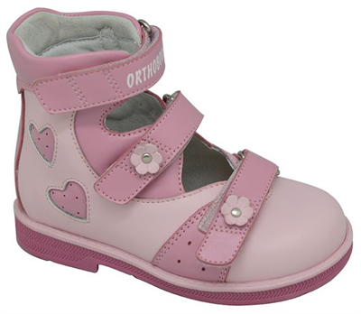 Детская ортопедическая обувь с высоким берцем Orthoboom 81597-32 (розовый) - фото 7290