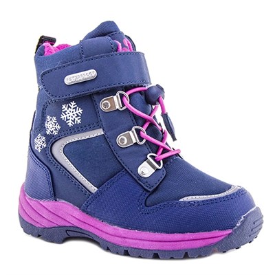 Зимняя ортопедическая обувь для детей - Ортобум 63495-22 (темно-фиолетовый с розовым) - фото 8010