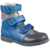 Детские ортопедические сандалии ORTMANN Elsa (синий) с высоким берцем - копия