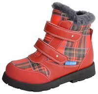 Детские зимние ортопедические ботинки ORTMANN Bela (красный)
