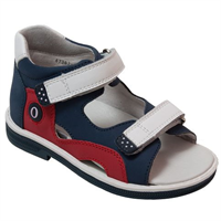 Детская ортопедическая профилактическая обувь Orthoboom 47387-13 (бело-синий-красный)