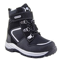 Зимняя ортопедическая обувь для детей - Ортобум 63495-22 (черный с серым)