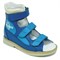 Orthoboom 71057-04 (синий с голубым) - Детская ортопедическая обувь с высоким берцем - фото 7228
